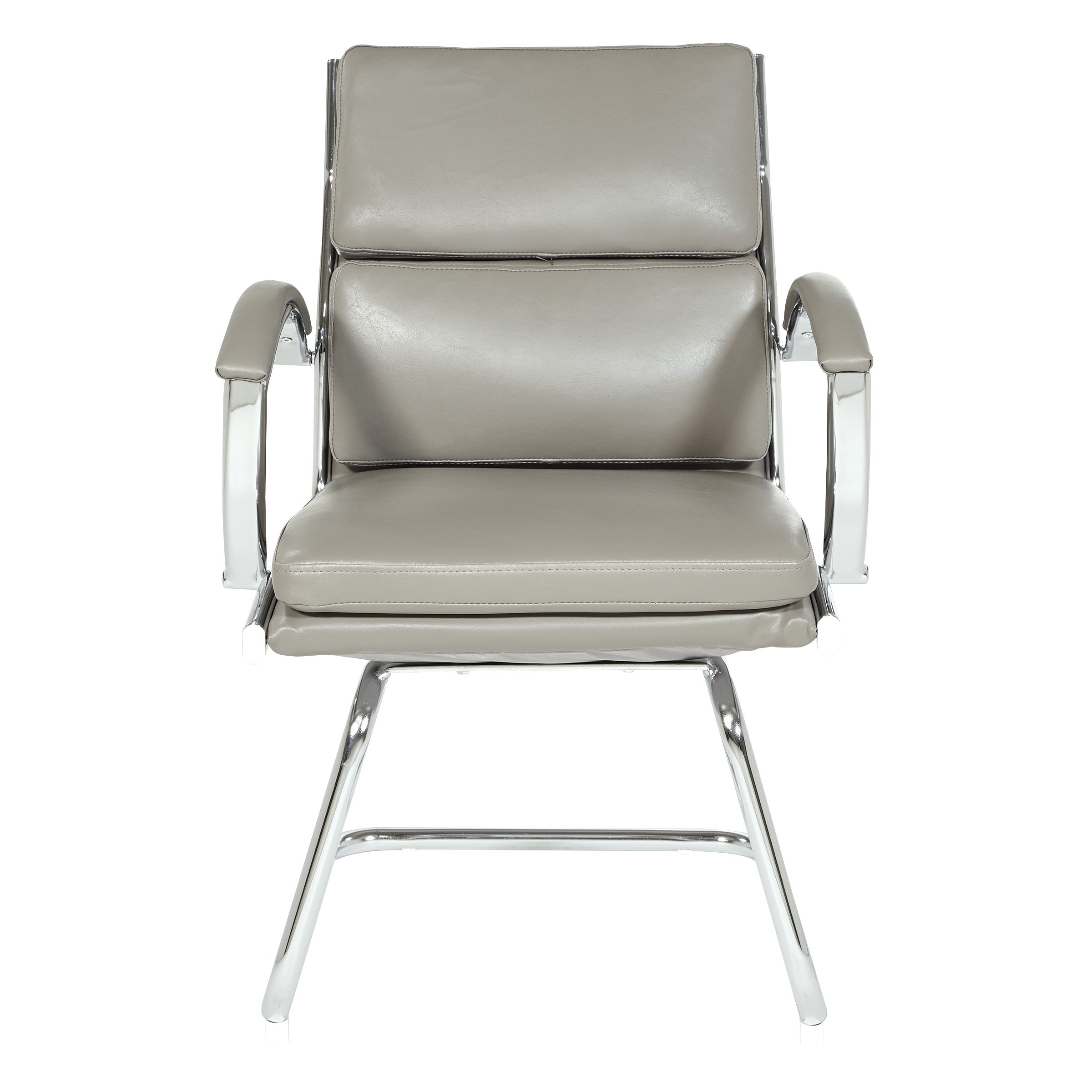 Mid-Back Faux Lthr Visitor's Chair